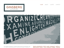 Tablet Screenshot of ginsbergpsychology.com